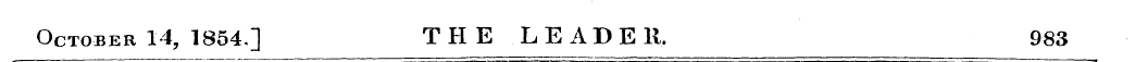 October 14, 1854.] THE LEADE R, 983
