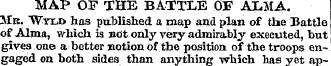 MAP OF THE BATTLE OF ALMA. 31b. Wyld has...