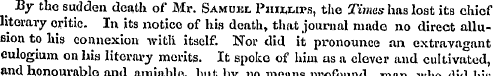 ^ By the sudden death of Mr. Samuel Phil...