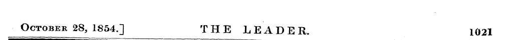 October 28, 1854Q THE LEADER. 1021