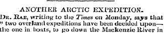 ANOTHER ARCTIC EXPEDITION. Da. Eae, writ...
