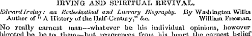 IRVING AND SPIRITUAL REVIVAL.. Edward I ...