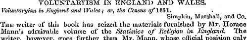 TOLUNTARYISM IK ENGLAND ANI> WALES. Volu...