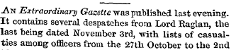 .An Extraordinary Gazette was published ...