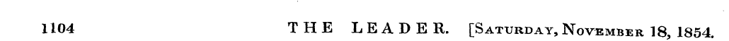 1104 THE LEADER. [Saturday, November 18,...