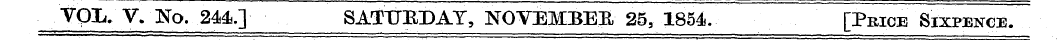 VOIi. V. No. ,244.] - SATOKDAY, NOVEMBER...