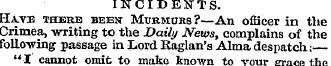 INCIDENTS. Have there been Mtjrmuhs?—An ...