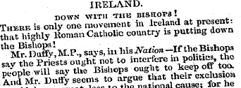 IRELAND. DOWN WITH-TUB BISHOPS ! ^ Thvrf...