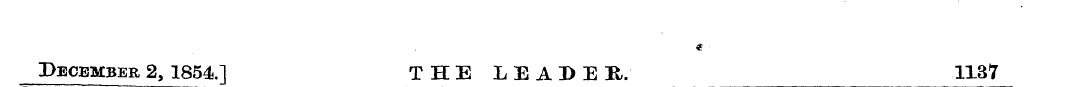 * December 2, 1854.] THE LEADER. 1137
