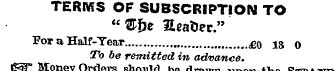 TERMS OP SUBSCRIPTION TO "®&e Seafcec." ...