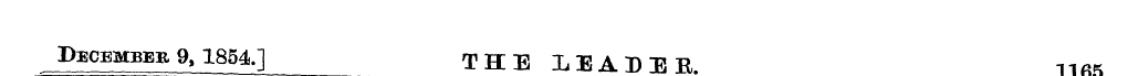 December 9,1854.] THE LEADER. -ii«*