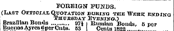 FOREIGN FUNDS. (Last OpriofAi Quotation ...