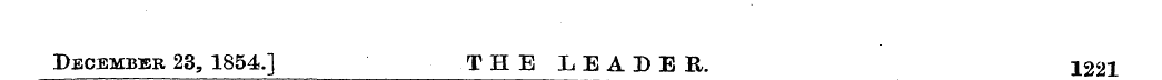 December 23, 1854.] THE LEADER. 1221