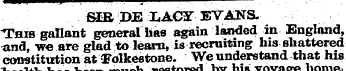 &IB, DE LAC3T EVANS"This gallant general...