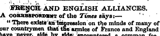 MBKIJCK. AND ENGLISH ALLIANCES. A cobbbb...