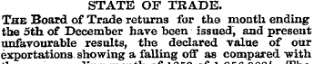 STATE OF TRADE. The Board of Trade retur...