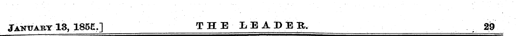 January 13, 185£.] THE LEADEB. 29