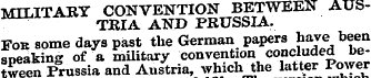 MILITARY CONVENTION BETWEEN AUSTRIA AND ...
