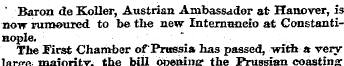 * Baron de Koller, Austrian Ambassador a...