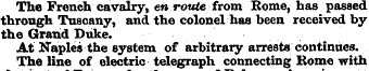 The French cavalry, en route from Rome, ...