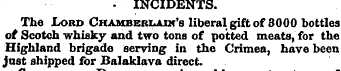 - INCIDENTS. The Lord Chamberlain's libe...