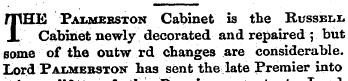 fllHE pAiiMEBSTON Cabinet is the Russeli...
