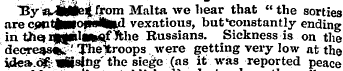 "By a^iilie^m Malta we " sorties are cjm...