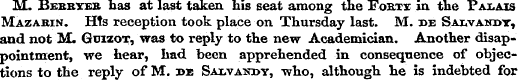 M. Berryer has at last taken his seat am...