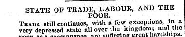 STATE OF TRADE, LABOUR, AND THE POOH. Tr...