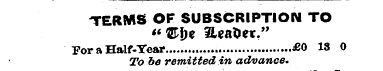 TERMS OF SUBSCRIPTION TO « ©!)« iUafcer....
