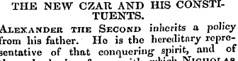 THE NEW CZAR AND HIS CONSTITUENTS. Alexa...