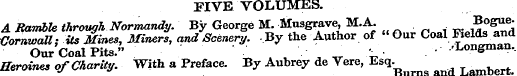 FIVE VOLUMES. A Ramble through Normandy....