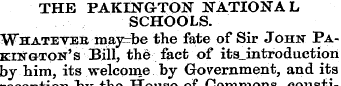 THE PAKINGTON NATIONAL SCHOOLS. Whatetbe...