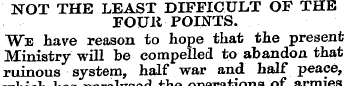 NOT THE LEAST DIFEICULT OF THE FOUlt POI...