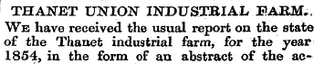 THANET UNION INDUSTRIAL JPARM.. We have ...