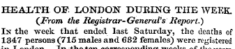 HEALTH OF LONDON DURING THE WEEK. (jpj-o...