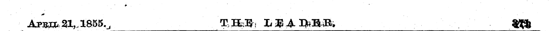J0 ¦ Ap^ct 21,1855. ^ T, Efo^! liEAIfcWB...