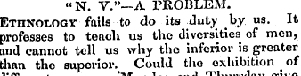 ujij, V. » —A PROBLEM. Ethnology fails t...