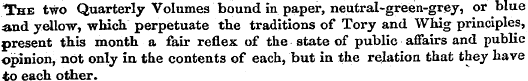 ^The tw o Quar rly Volumes bound in pape...