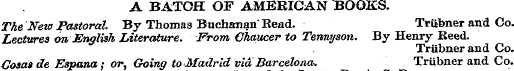 A BATCH OF AMERICAN BOOKS. The New Pasto...