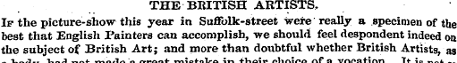 THE BRITISH ARTISTS, If the picture-show...