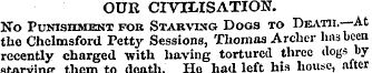 OUR CIVILISATION. No Punishment for Star...