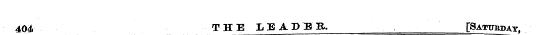 404. THE LEADEB. [Saturday.