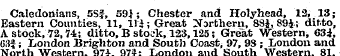 Caledonians, 5Sf, 59J; Chester and Holyh...