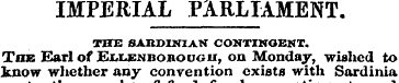 IMPERIAL PARLIAMENT. THE SARDINIAN CONTI...