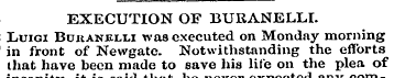 EXECUTION OF BURANELLI. Luigi Bckanelli ...