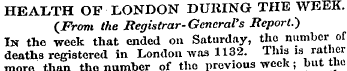 HEALTH OF LONDON DURING THE WEEK. (From ...