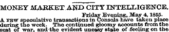 MONEY MARKET AND CITY INTELLIGENCE. Frid...