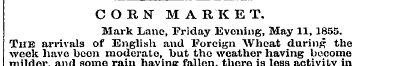 CORN MARKET. Mark Lane, Friday Evening, ...