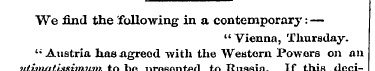We find the following in a contemporary:...